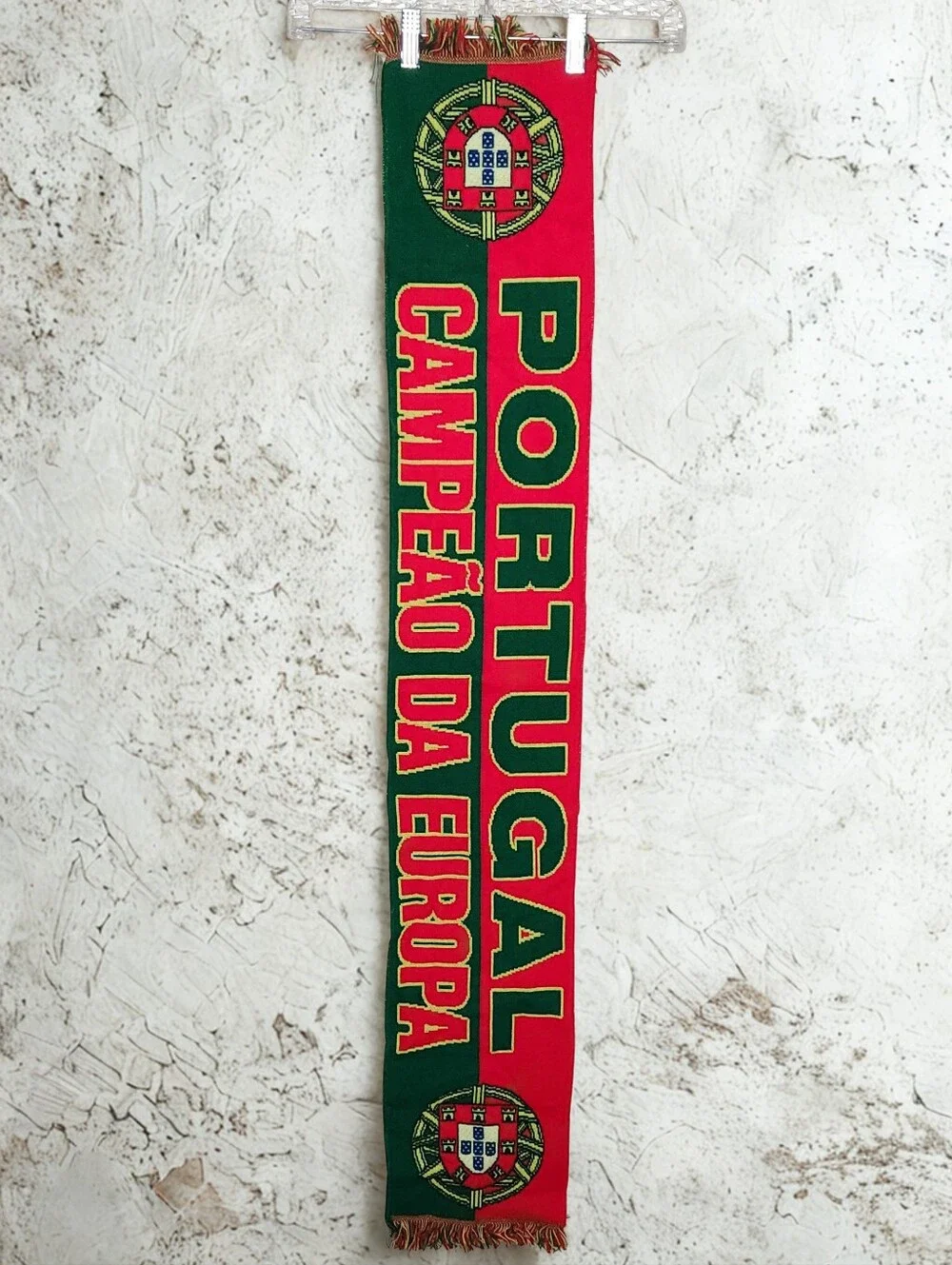 Portugal Euro 2016 Champions Soccer Fan Scarf Red Green